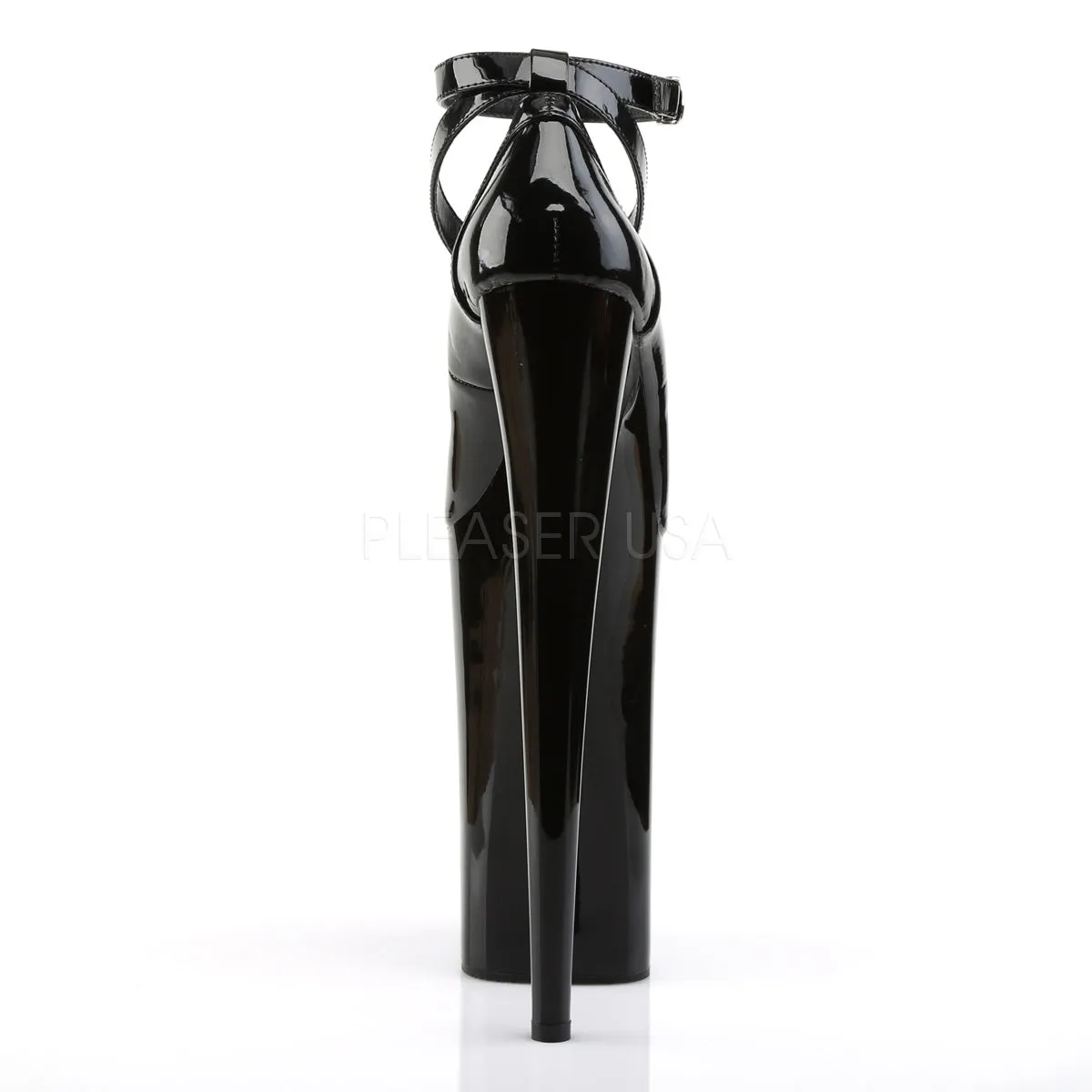 10"Heel, 6 1/4" Platform Criss Cross Ankle Strap Pump