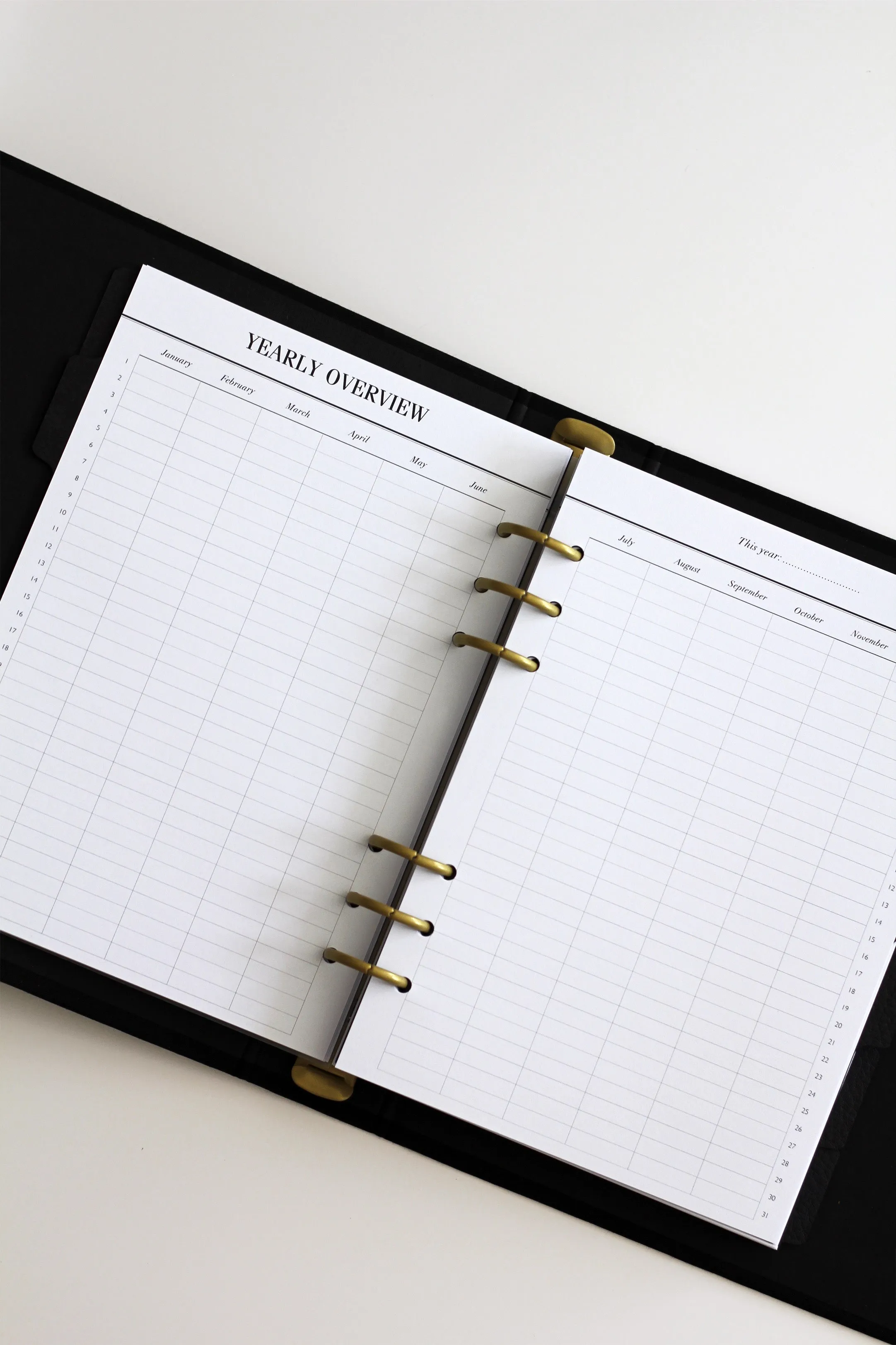 12 Month Undated Inserts | A5 Planner Inserts