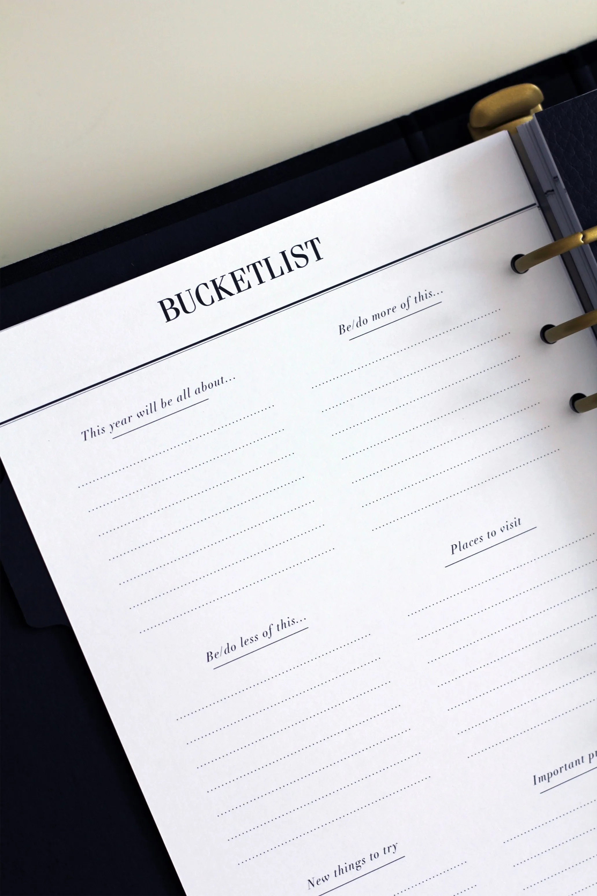 12 Month Undated Inserts | A5 Planner Inserts