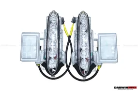 2012-2016 Nissan GTR R35 DBA Front Bumper LED Day Running Lights