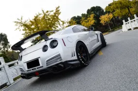 2012-2022 Nissan GTR R35 DBA & EBA VA Style Rear Bumper With Diffuser Undertray and LED Light