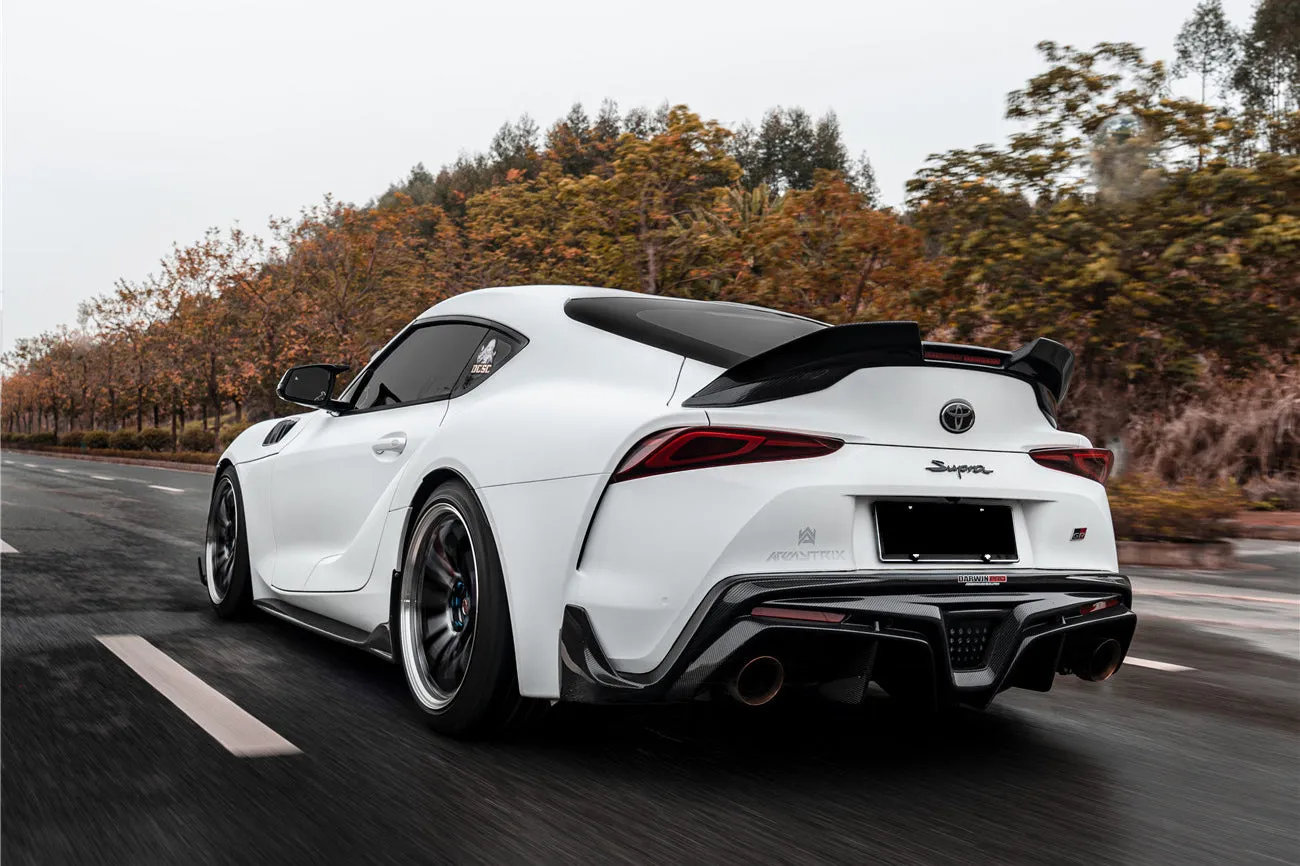 2019-UP Toyota GR Supra (J29 & DB) A90 A91 BKSS Style Carbon Fiber Trunk Spoiler with LED Light
