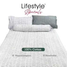 3PC Bedsheet Set (KING) | 100% - Evergreen FREE BOLSTER CASE