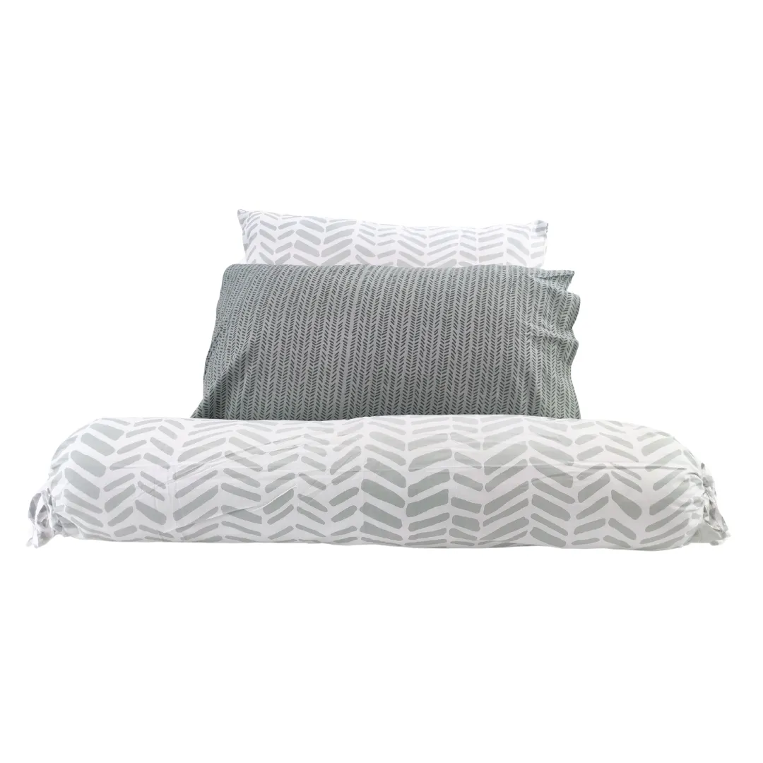 3PC Bedsheet Set (KING) | 100% - Evergreen FREE BOLSTER CASE