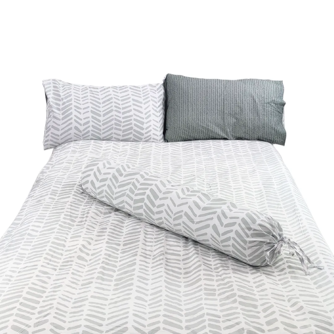 3PC Bedsheet Set (KING) | 100% - Evergreen FREE BOLSTER CASE
