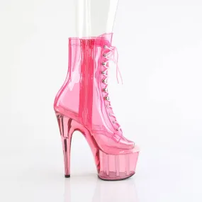 ADORE-1021C-T Peep Toe Lace-Up Front Ankle Boot