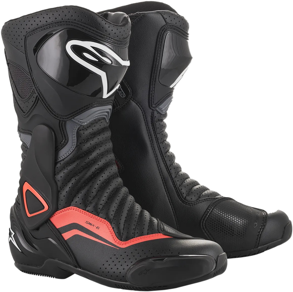 ALPINESTARS SMX-6 v2 Boots - Black/Gray/Red - Vented - US 6.5 / EU 40 2223017-1133-40