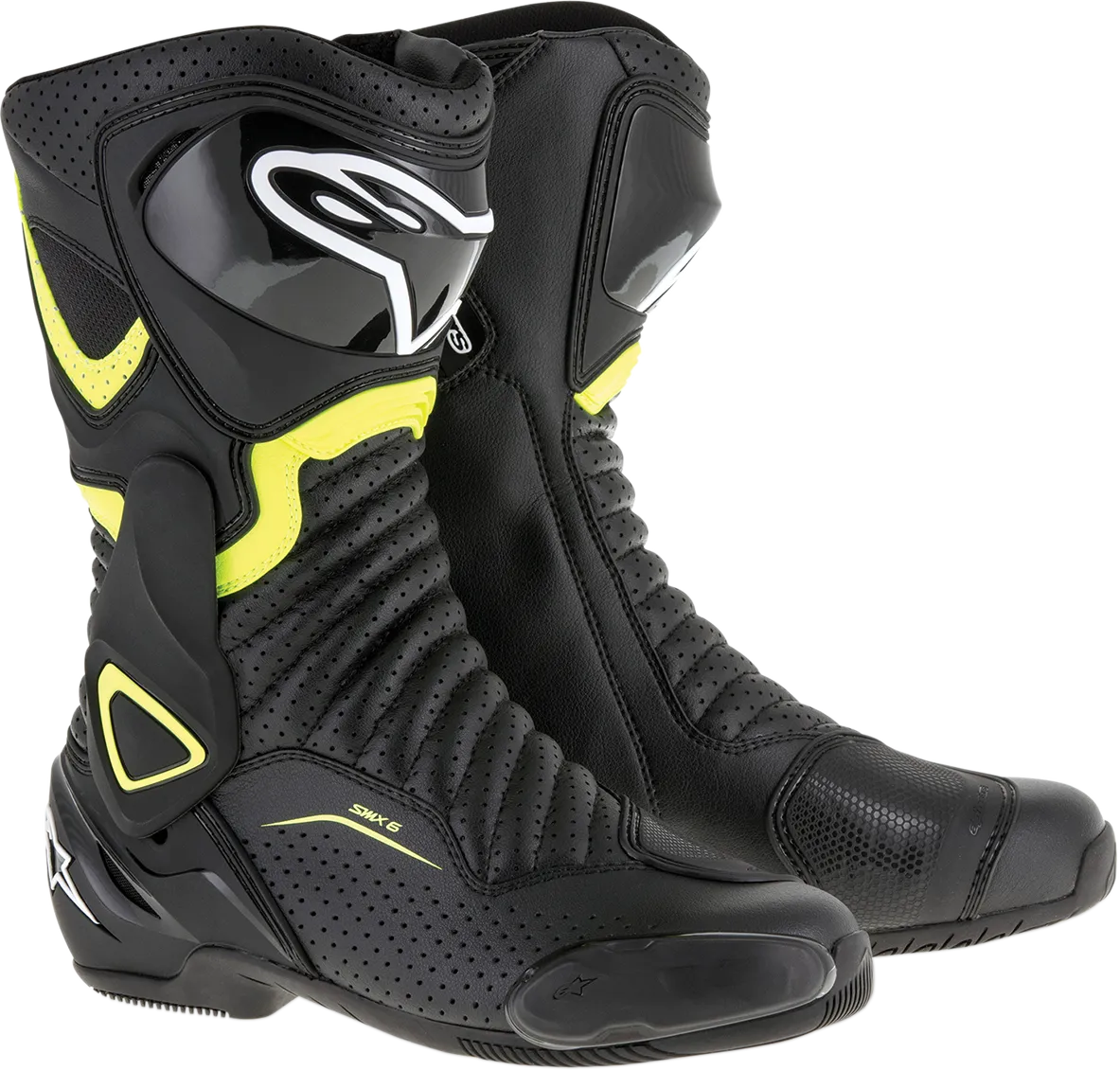 ALPINESTARS SMX-6 v2 Vented Boots - Black/Yellow - US 12.5 / EU 48 2223017-1550-48