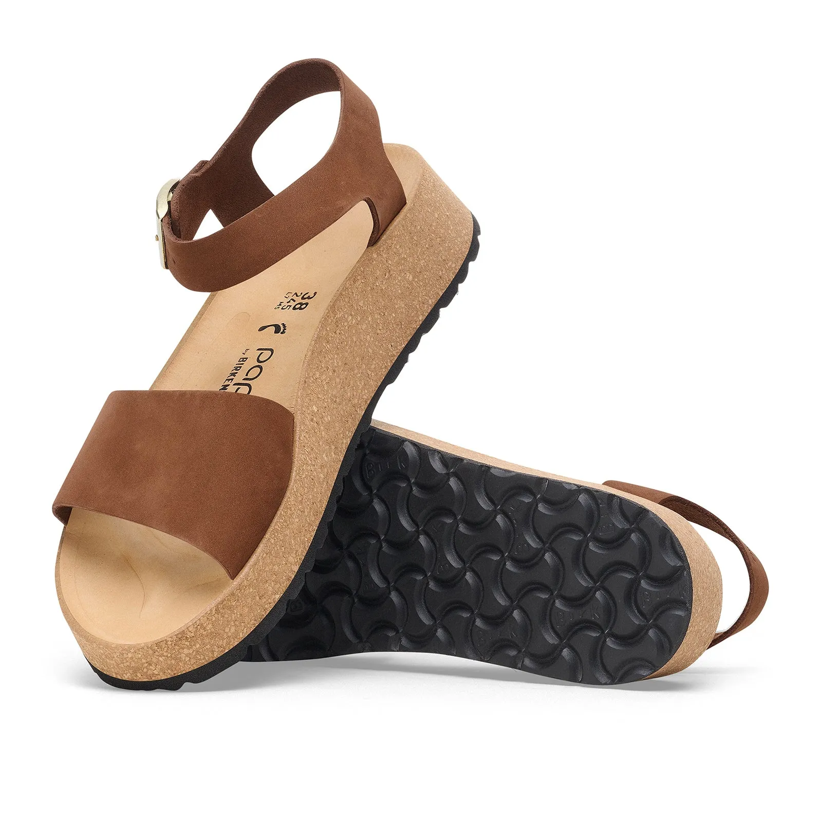 Birkenstock Glenda Narrow Wedge Sandal (Women) - Dark Tea Nubuck