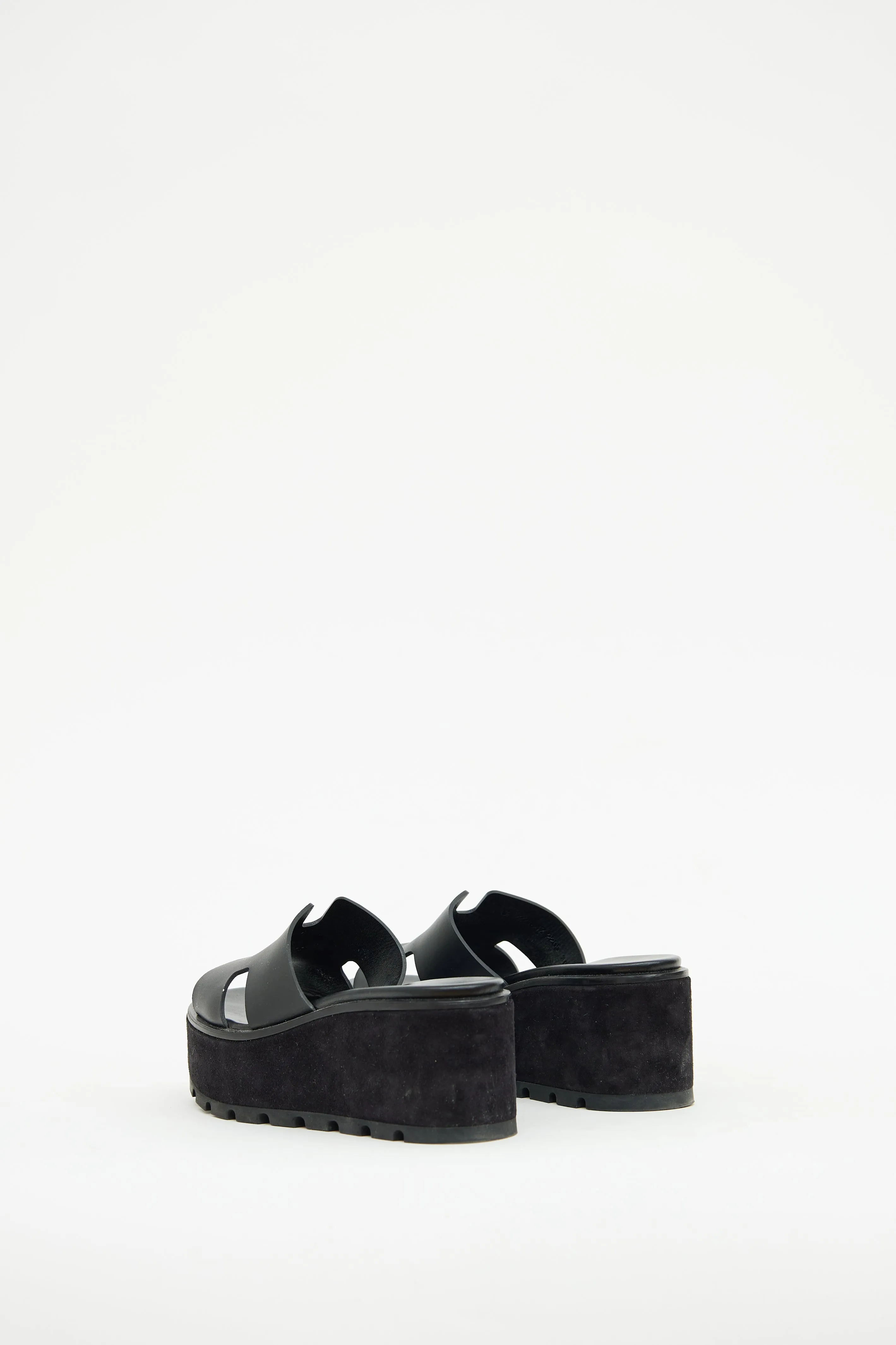 Black Eze 30 Platform Sandal