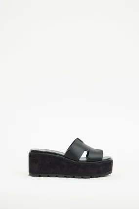Black Eze 30 Platform Sandal