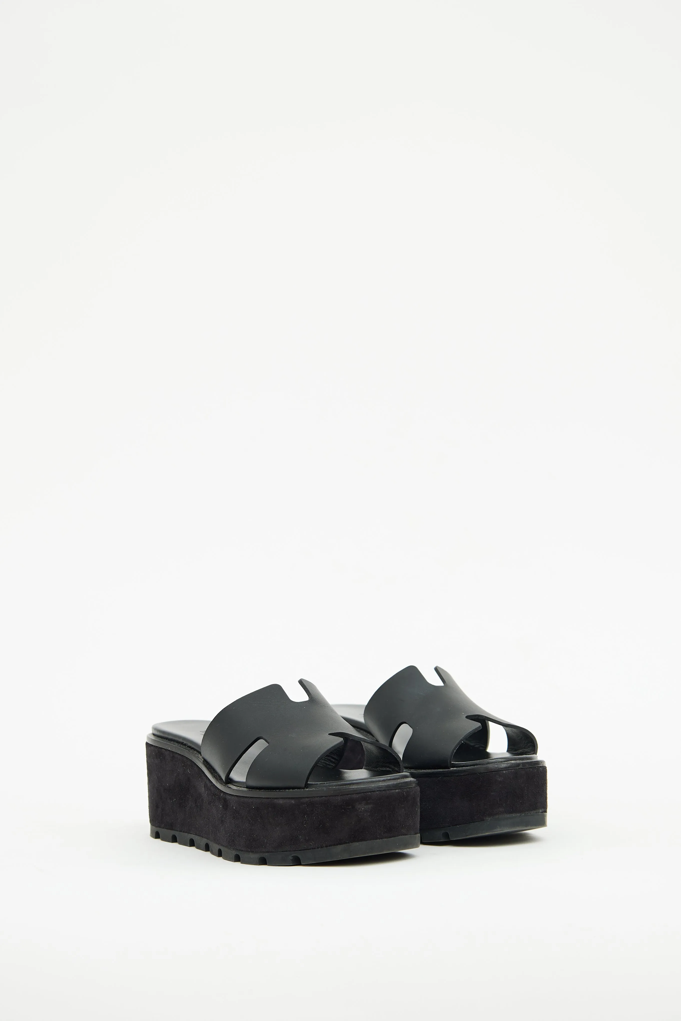 Black Eze 30 Platform Sandal