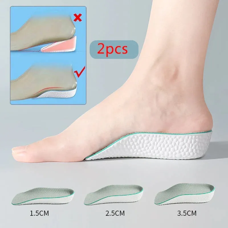 Breathable Half Insole Heighten Heel Inserts