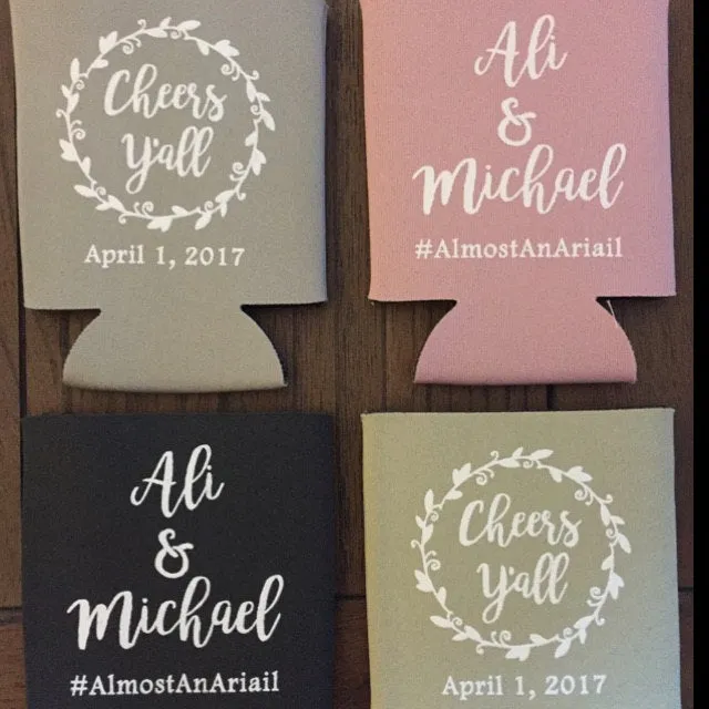 Cheers Y'all Wedding Can Coolers (18)