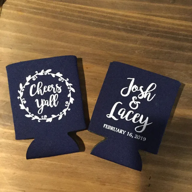 Cheers Y'all Wedding Can Coolers (18)