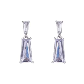 D&X London Silver Crystal Post Earrings