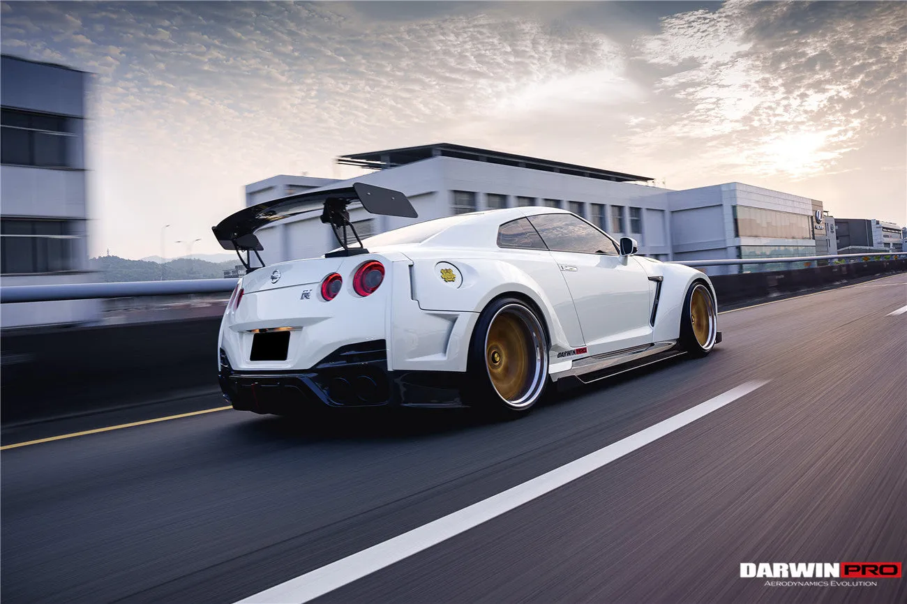 DarwinPRO 2008-2022 Nissan GTR R35 CBA & DBA & EBA BKSSII Style Rear Bumper with Diffuser Undertray & LED Light