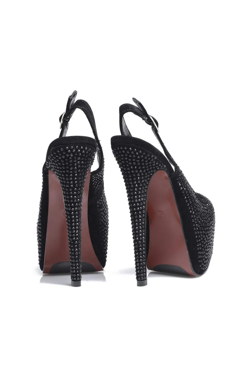 Diamante Sling Back Heels