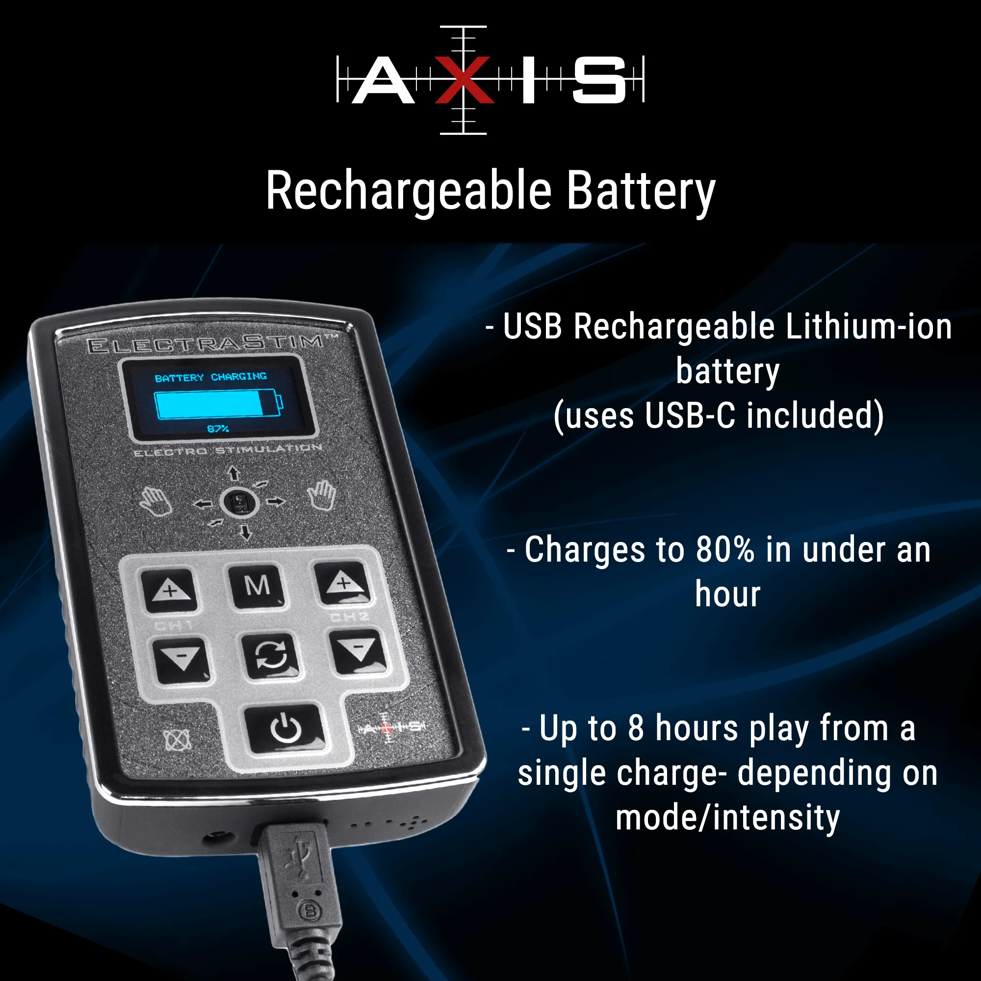ElectraStim AXIS Premium Electric Stimulation Device for Ultimate Pleasure