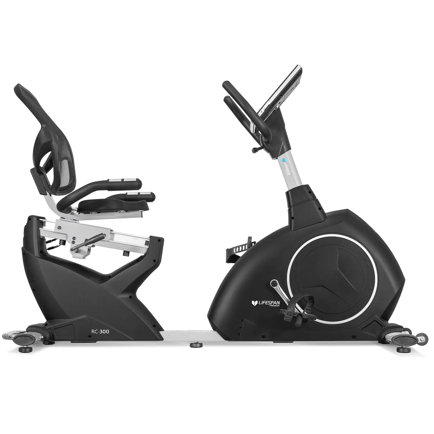 Ergonomic Recumbent Bike with 16 Levels & LCD Display Lifespan Fitness