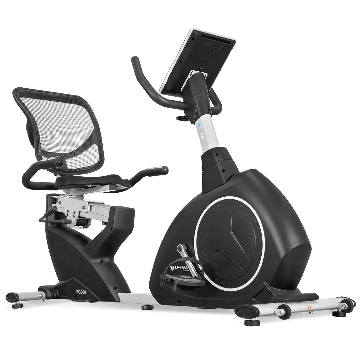 Ergonomic Recumbent Bike with 16 Levels & LCD Display Lifespan Fitness