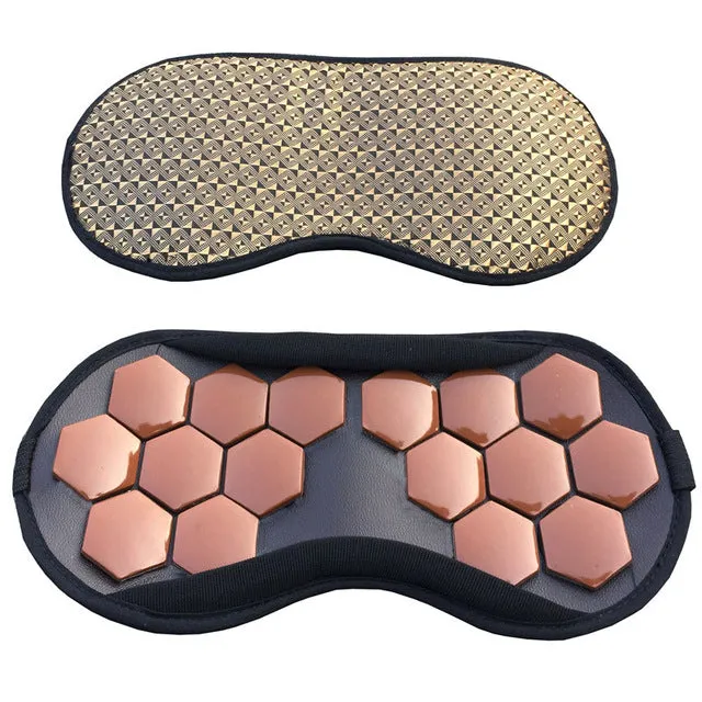 Eye Care Massage Tourmaline Magnetic Therapy Anti-Fatigue Eye Massager Sleep/Travel Eyepatch Mask Eyeshade Mask Blindfold