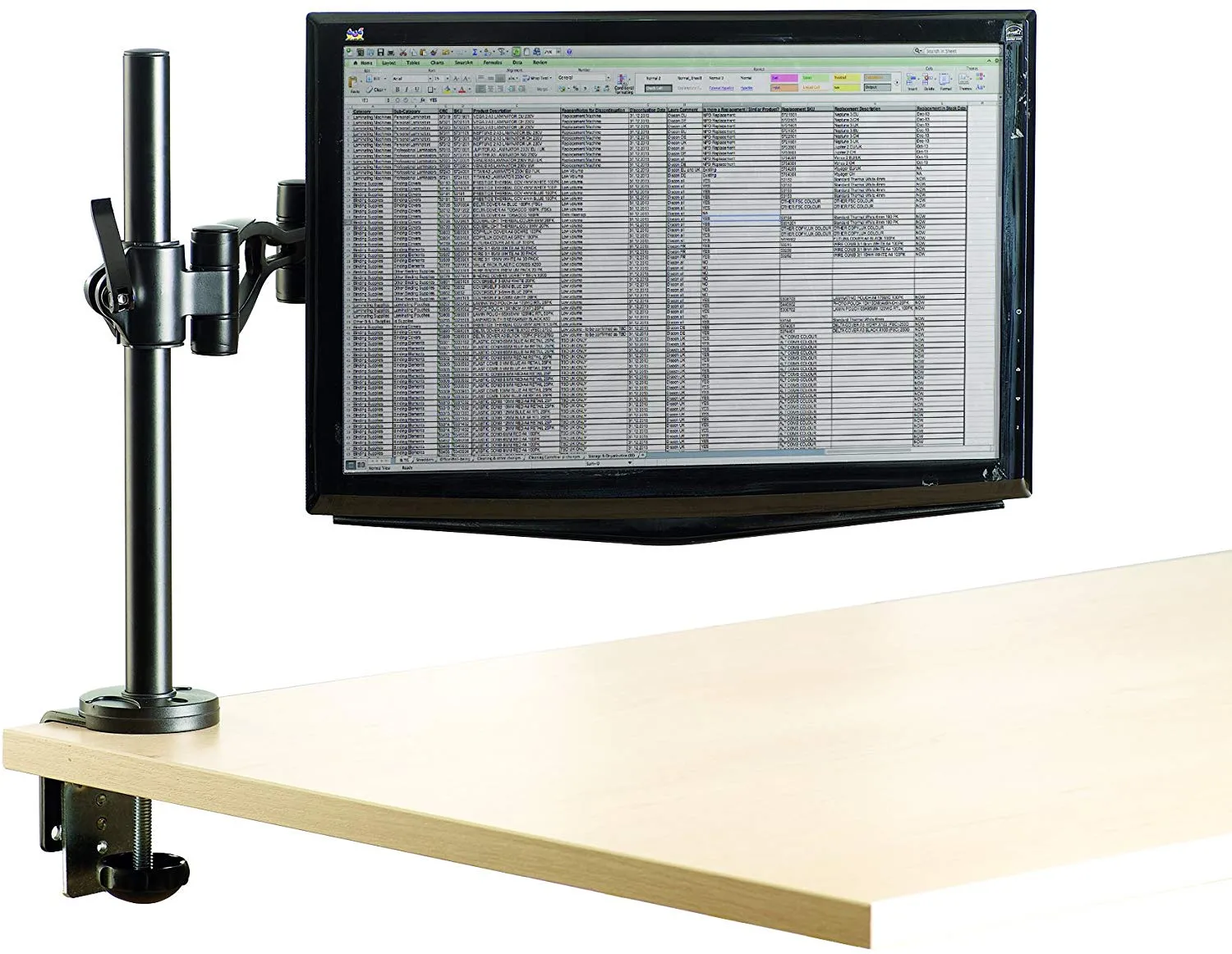 Fellowes Professional Series Freestanding Single Monitor Arm