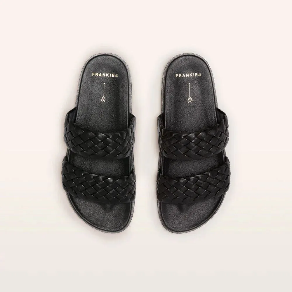 Frankie4 Malone Slide - Black Weave