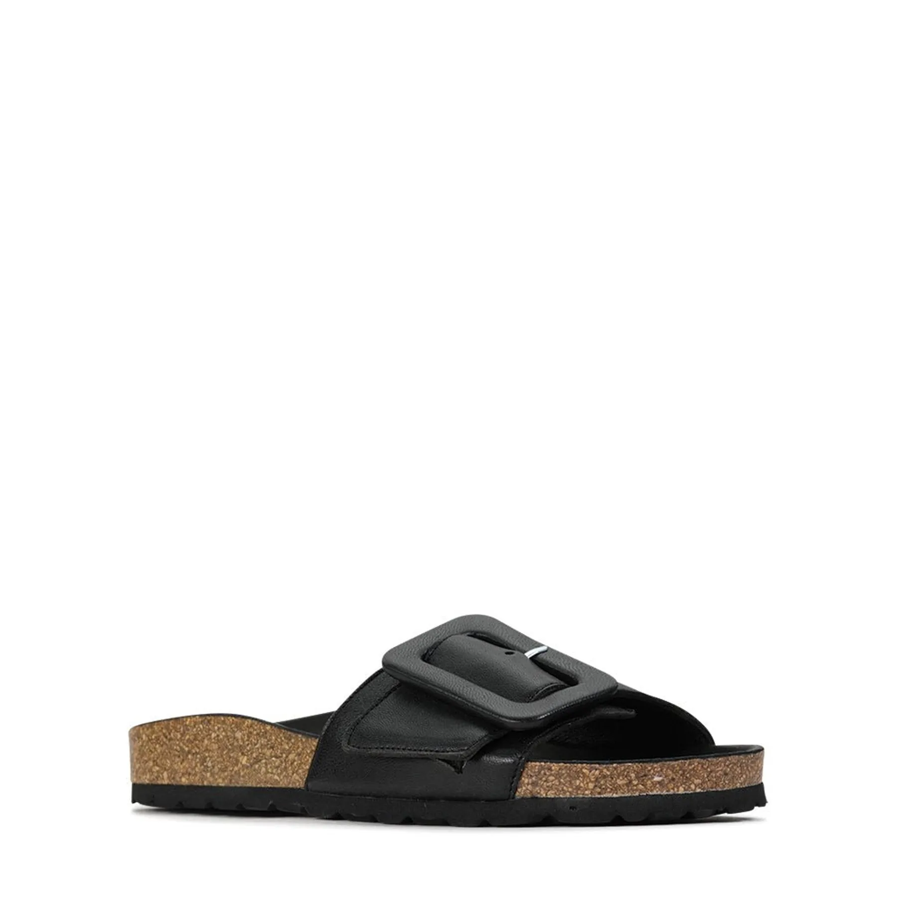 GINIS LEATHER BUCKLE SANDALS
