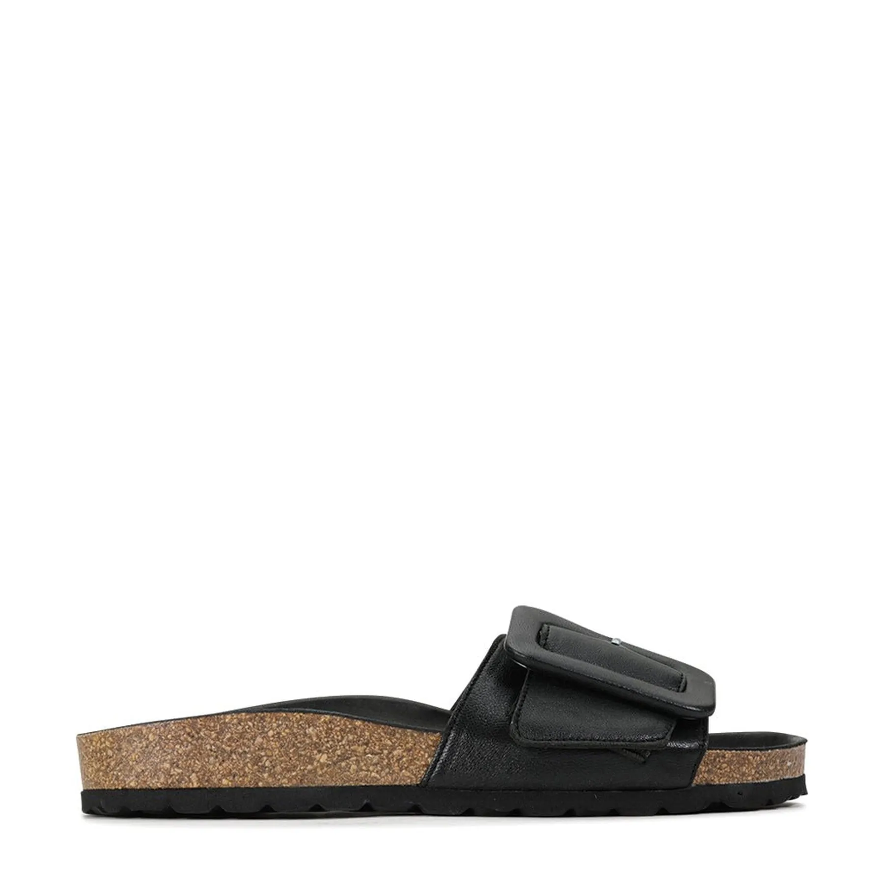 GINIS LEATHER BUCKLE SANDALS