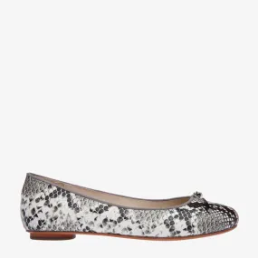 Grace Python Embossed Leather Ballet