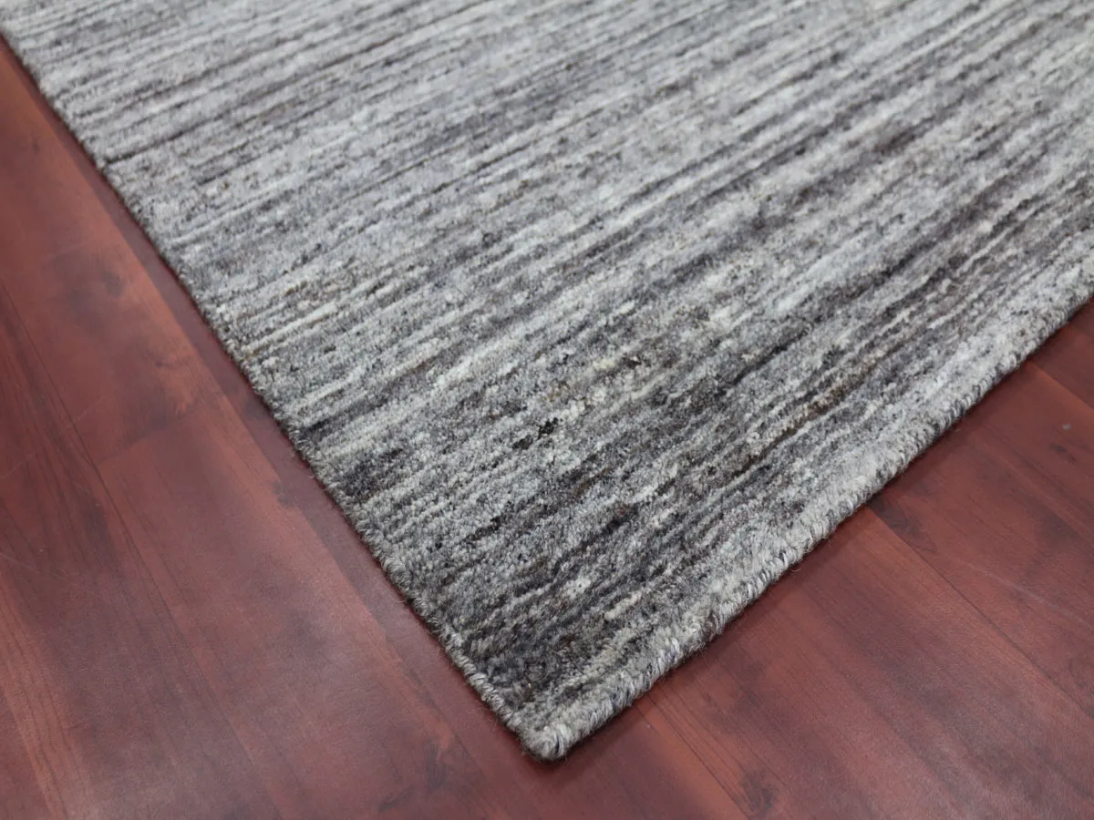 Heaven Modern Dark Gray Hand-Woven Rug 2'x3'