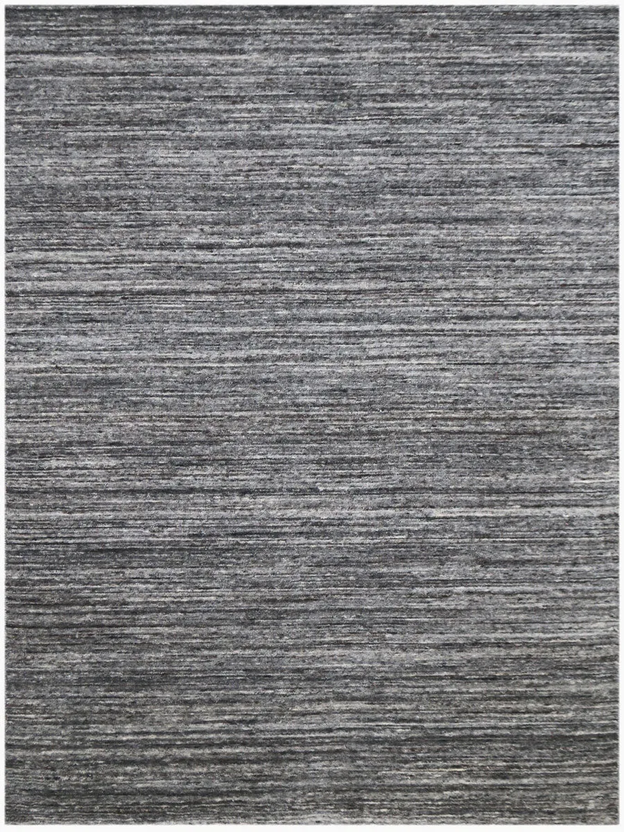 Heaven Modern Dark Gray Hand-Woven Rug 9'x12'
