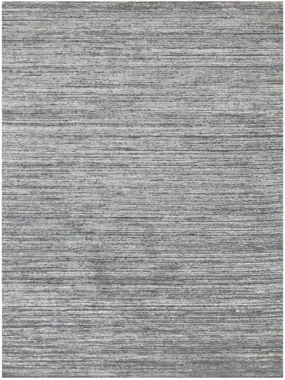 Heaven Modern Silver Hand-Woven Rug 5'x8'