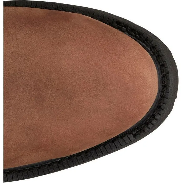 Justin Men's Livestock 8" Round ST Lace Up Western Work Boot -Brown- OW764