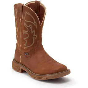 Justin Men's Rush 11" WP Western Work Boot -Tan- WK4330