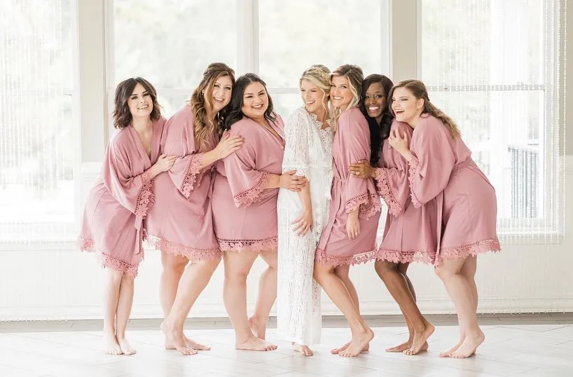 Long Lace Sheer Matinee Robe