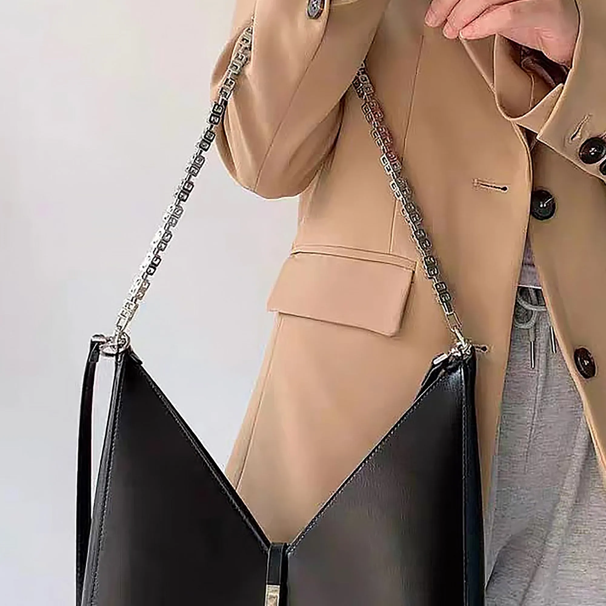 Luxury Chain Shoulder Strap for Handbags – Adjustable Replacement Strap for Crossbody & Shoulder Bags