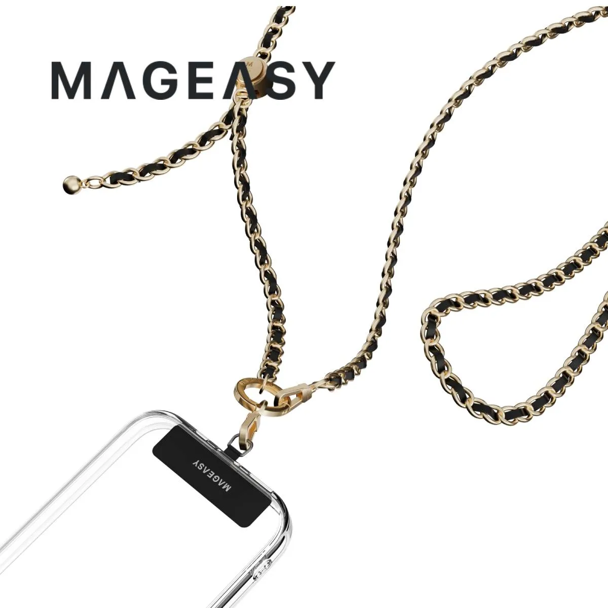MagEasy Leather Chain Strap - Classic   Strap Card