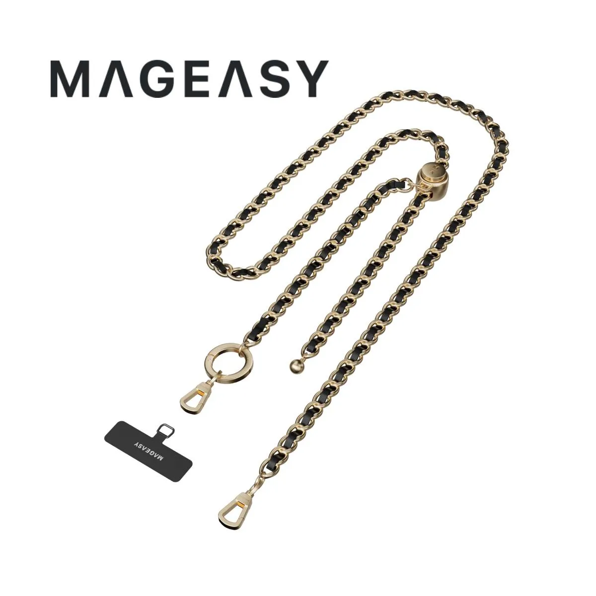MagEasy Leather Chain Strap - Classic   Strap Card