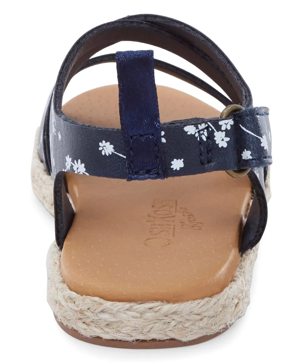 OshKosh B'gosh | Navy Floral Petal Sandal - Girls