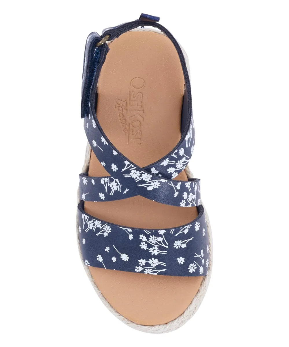 OshKosh B'gosh | Navy Floral Petal Sandal - Girls