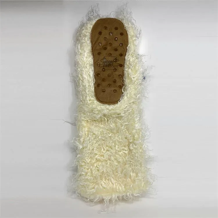Plush Shaggy Llama Knee High Slipper Socks Beautiful, Cute, Luxurious! *