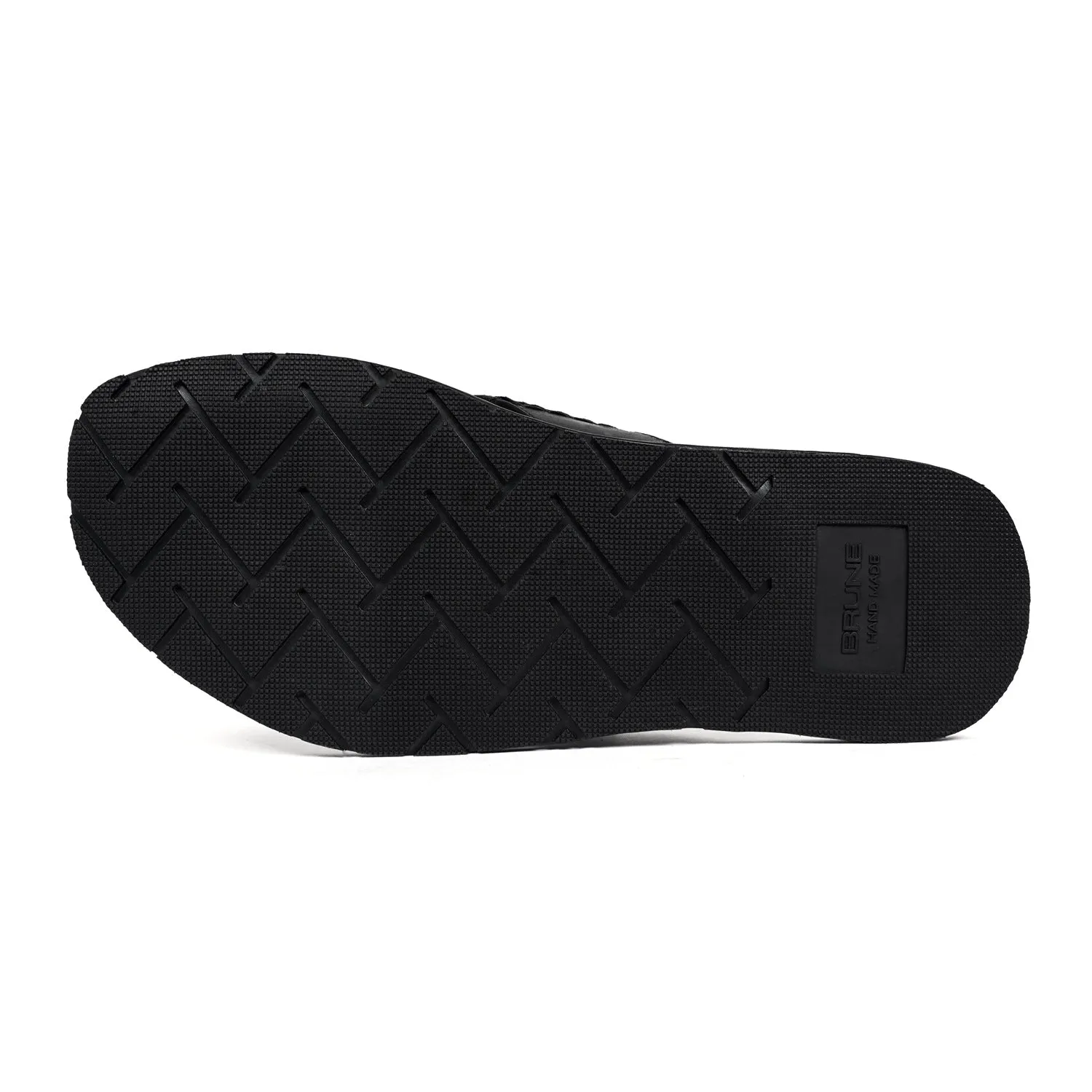 Replaceable Penny V-Strapped Black Slide-in Slipper