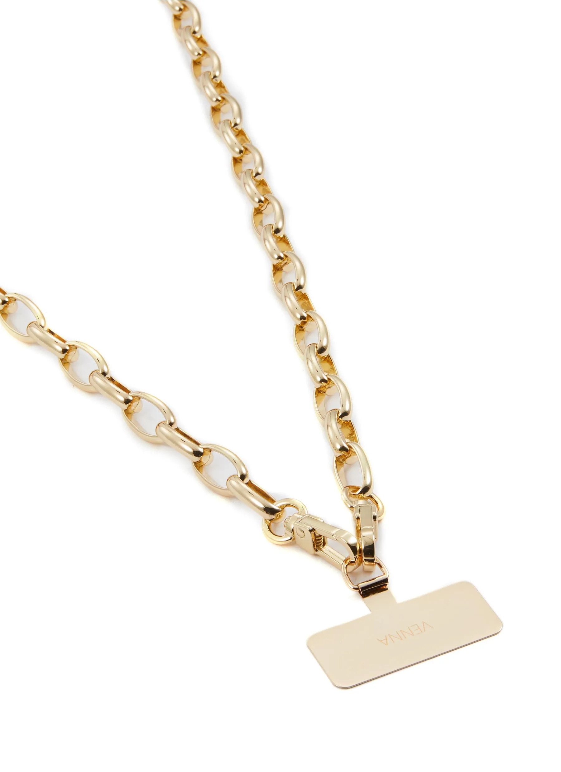 SCARF ENLACED CHAIN PHONE STRAP
