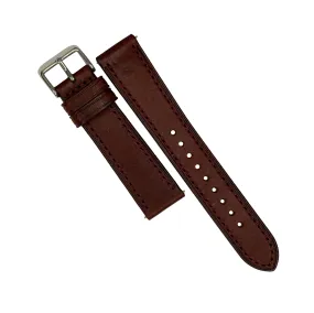 Signature Pueblo Leather Strap in Bordeaux