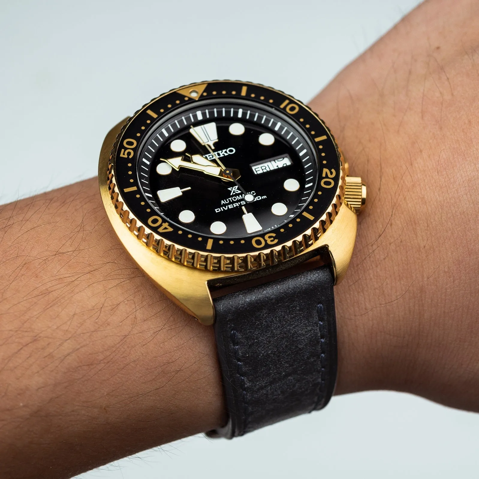 Signature Pueblo Leather Strap in Navy
