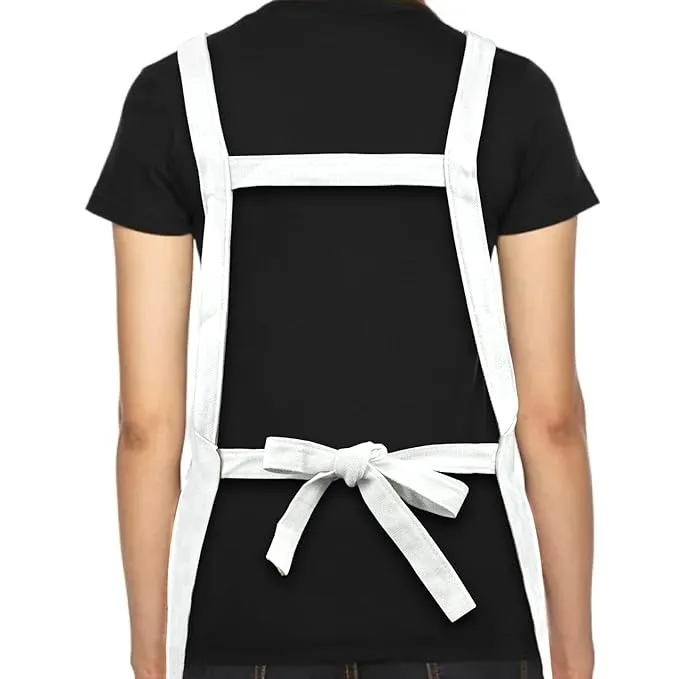 Sleeveless Strap Apron with Pocket (FABKUC ) Men and Women Cooking Kit Accessories (RABITBES)