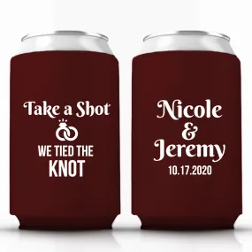 Take A Shot We Tied The Knot, Can Coolers (fj)