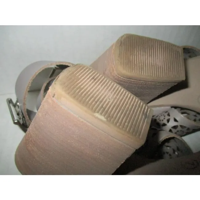 Taupe Cut Out Made In Italy Sandals Size Us